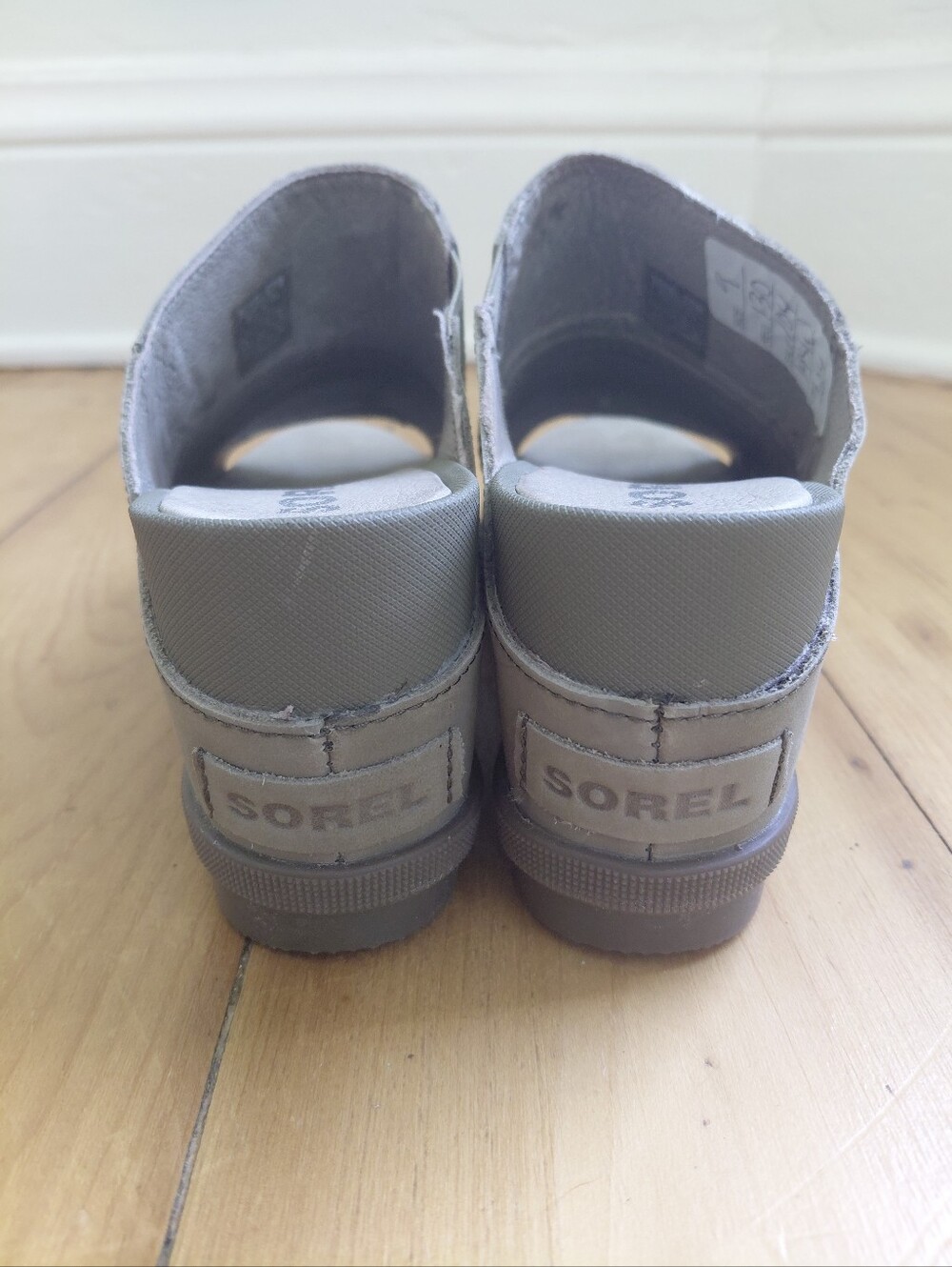 Sorel Joanie II Leather Slip On Wedge Lug Sole Open Toe Slide 9 Sandal Mules - Picture 6 of 11
